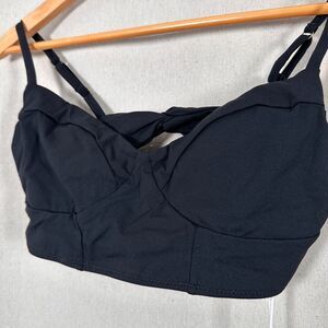 Vitamin A Swim Top Black Size Large